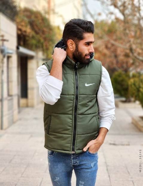کاپشن مردانه پافر اسپرت Nike مدل 34341 - 2