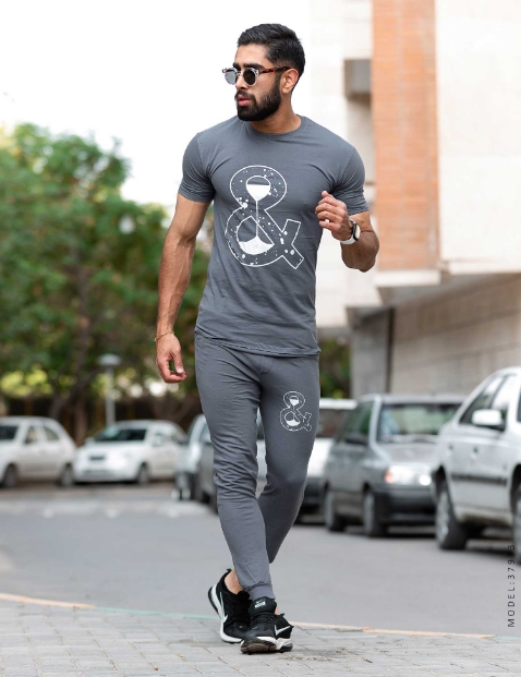 ست تیشرت و شلوار مردانه Alma مدل 37933 - 2