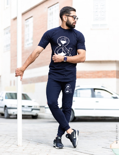 ست تیشرت و شلوار مردانه Alma مدل 37934 - 2