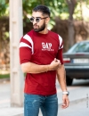 تیشرت مردانه دو رنگ یقه گرد Gap مدل 38105 - 2