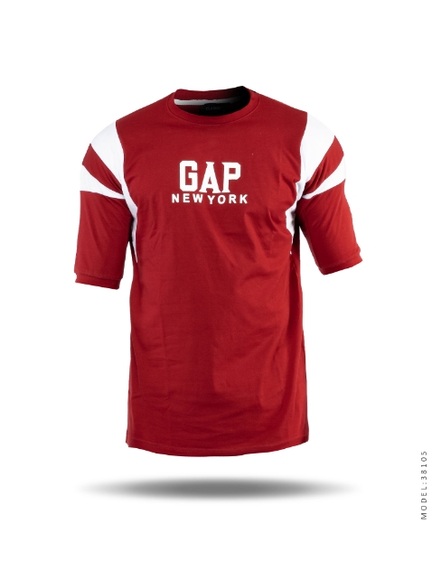تیشرت مردانه دو رنگ یقه گرد Gap مدل 38105