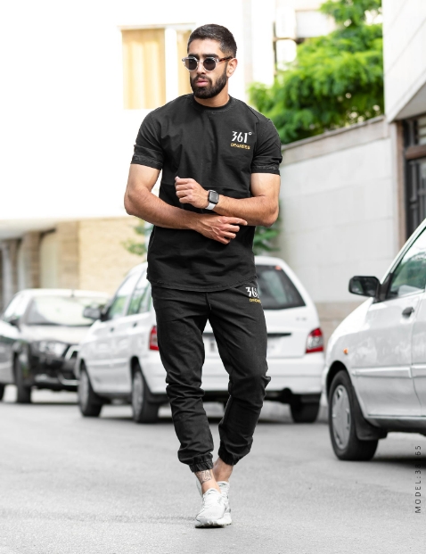 ست تیشرت وشلوار مردانه 361 درجه مدل 38165 - 2