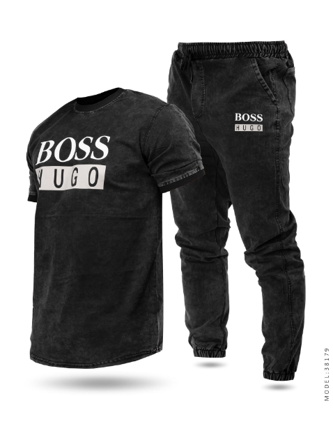 ست تیشرت و شلوار اسپرت Boss مدل 38179