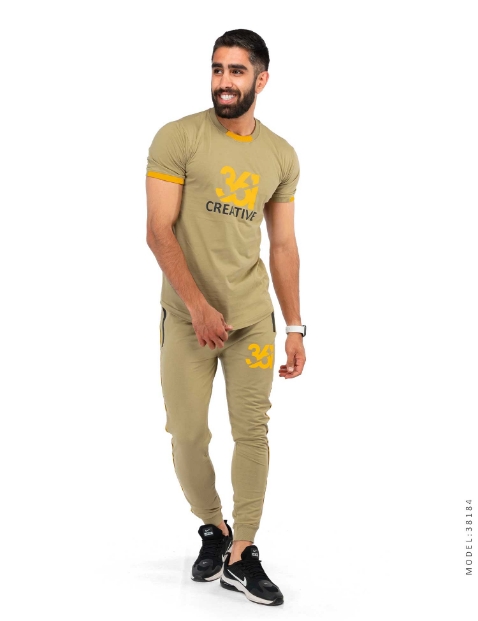 ست تیشرت و شلوار مردانه 361 درجه مدل 38184 - 1