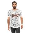 تیشرت مردانه طرحدار یقه گردD&G مدل 38274 - 1