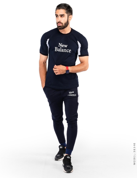ست تیشرت و شلوار مردانه New Balance مدل 38340 - 1