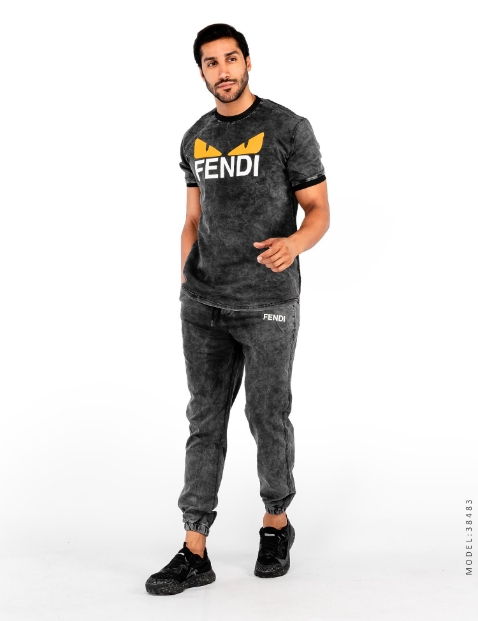 ست تیشرت و شلوار اسپرت لی Fendi مدل 38483 - 1