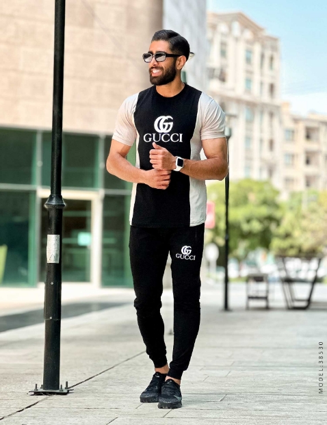 ست تیشرت و شلوار مردانه Gucci مدل 38530 - 2