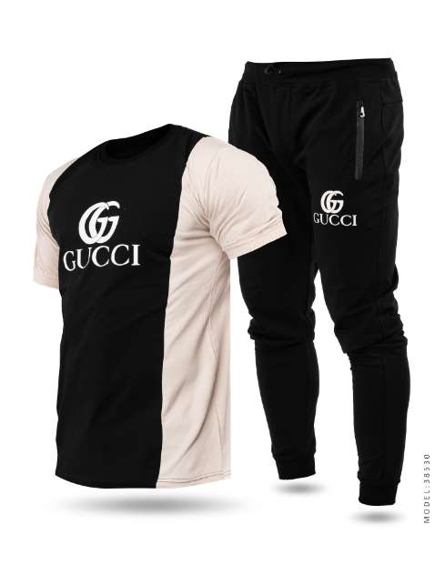 ست تیشرت و شلوار مردانه Gucci مدل 38530