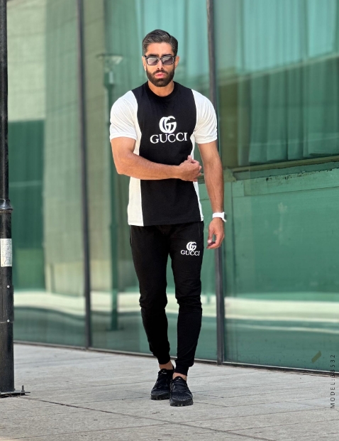 ست تیشرت و شلوار مردانه Gucci مدل 38532 - 3