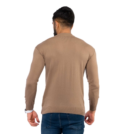 بافت مردانه ساده یقه گرد Polo مدل 38590 - 1