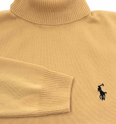 بافت مردانه ساده یقه اسکی Polo مدل 38677 - 2