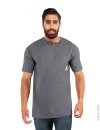 تیشرت مردانه یقه کوبایی Alma مدل 38982