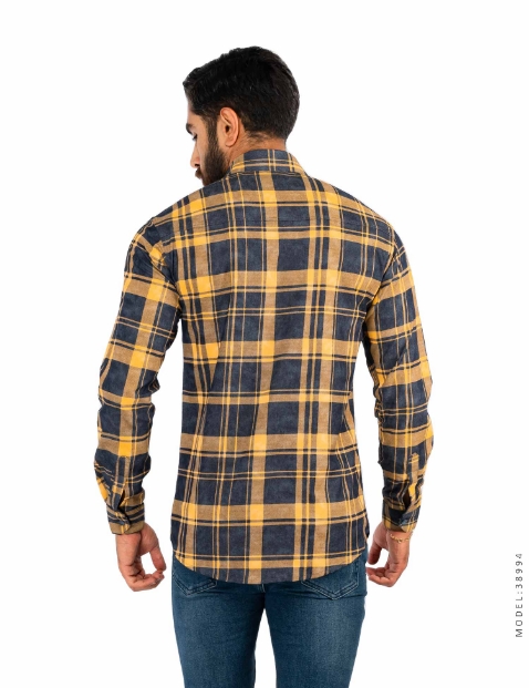 پیراهن مردانه چهارخانه Polo مدل 38994 - 1