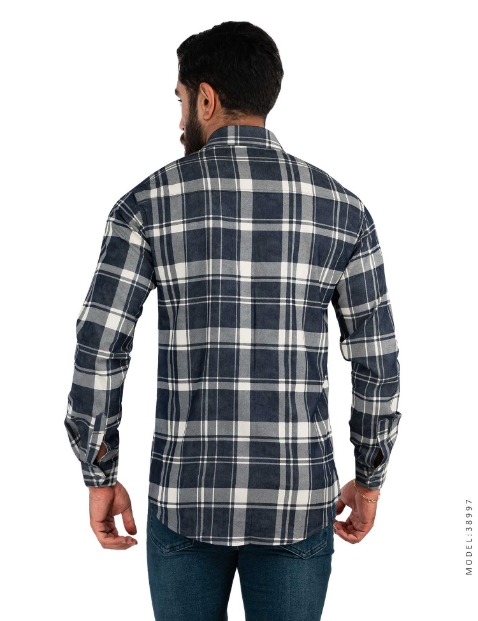 پیراهن مردانه چهارخانه Polo مدل 38997 - 1