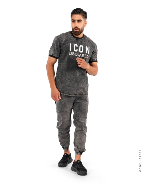 ست تیشرت و شلوار اسپرت لی Icon مدل 39012