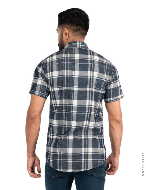 پیراهن مردانه چهارخانه Polo مدل 39128 - 1